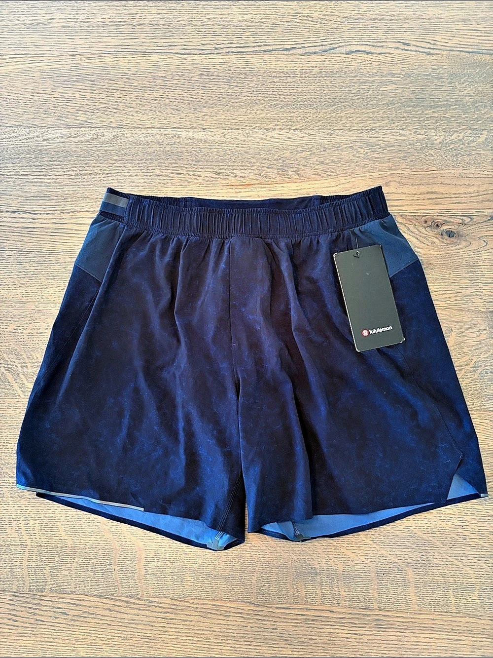 lululemon Surge Short 6" Lined Athletic Shorts in Blue Size Large NWT